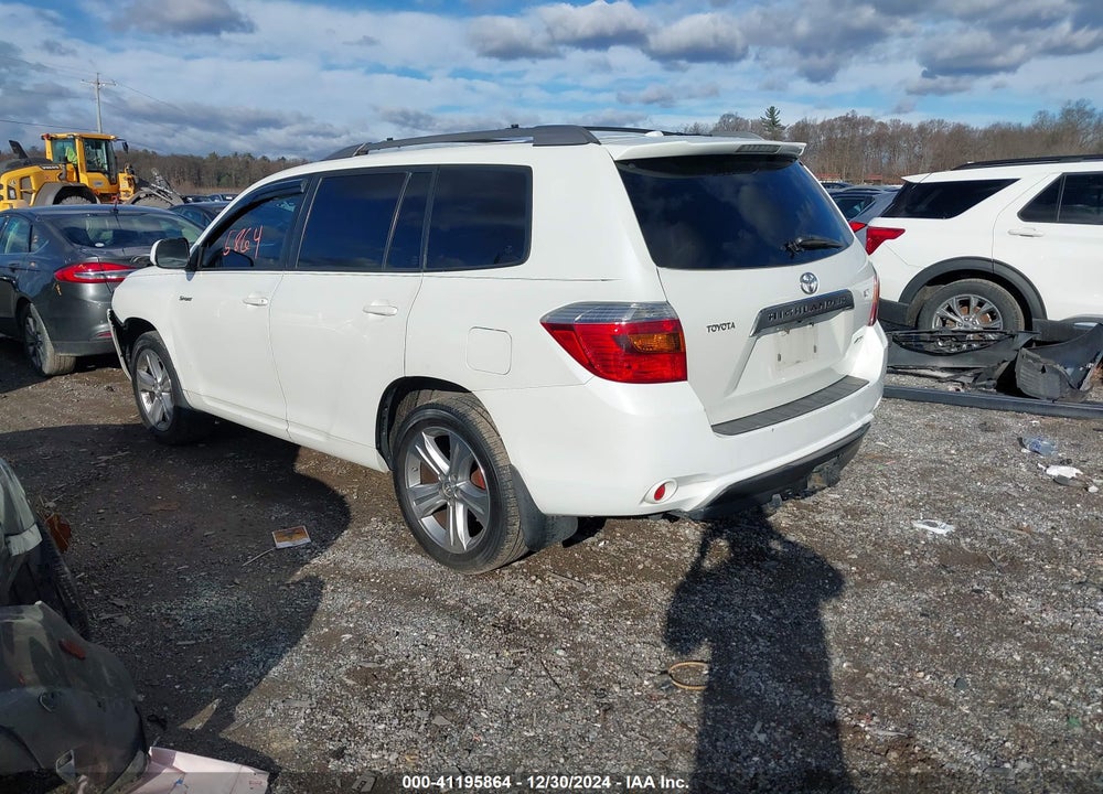 2009 TOYOTA HIGHLANDER SPORT VIN: JTEES43A892138331