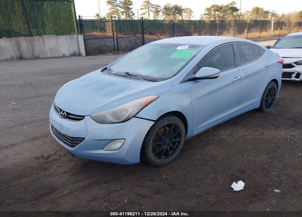 2012 HYUNDAI ELANTRA LIMITED PZEV VIN: KMHDH4AE5CU213224