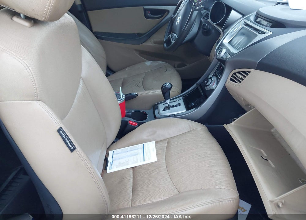 2012 HYUNDAI ELANTRA LIMITED PZEV VIN: KMHDH4AE5CU213224