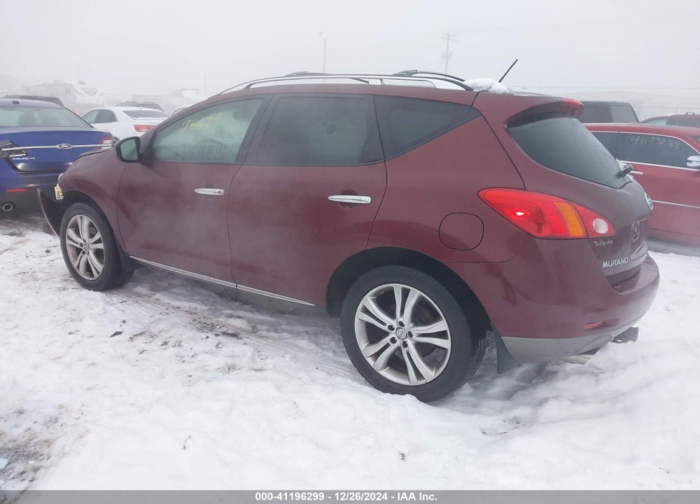 2009 NISSAN MURANO LE VIN: JN8AZ18W79W141932