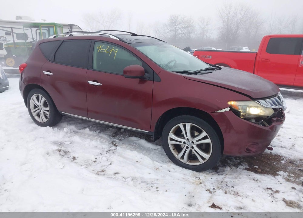 2009 NISSAN MURANO LE VIN: JN8AZ18W79W141932