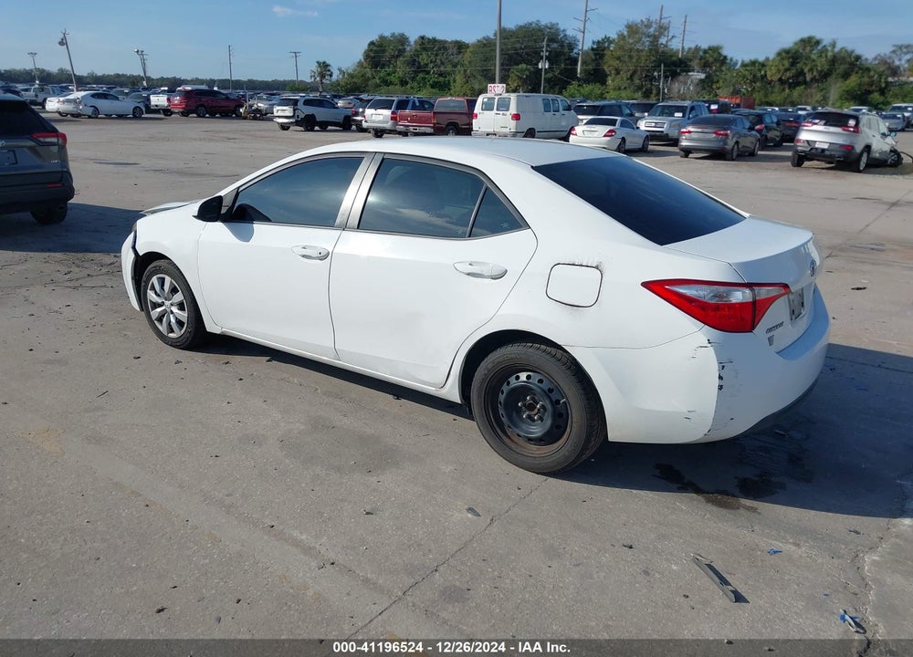 2015 TOYOTA COROLLA LE VIN: 2T1BURHE2FC390048