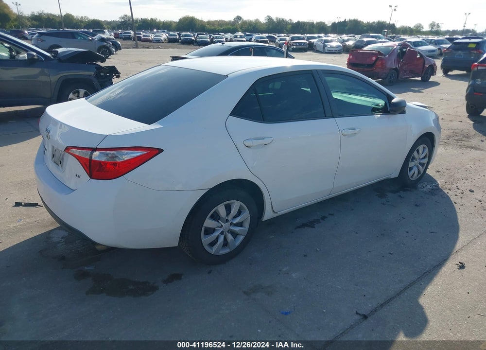 2015 TOYOTA COROLLA LE VIN: 2T1BURHE2FC390048