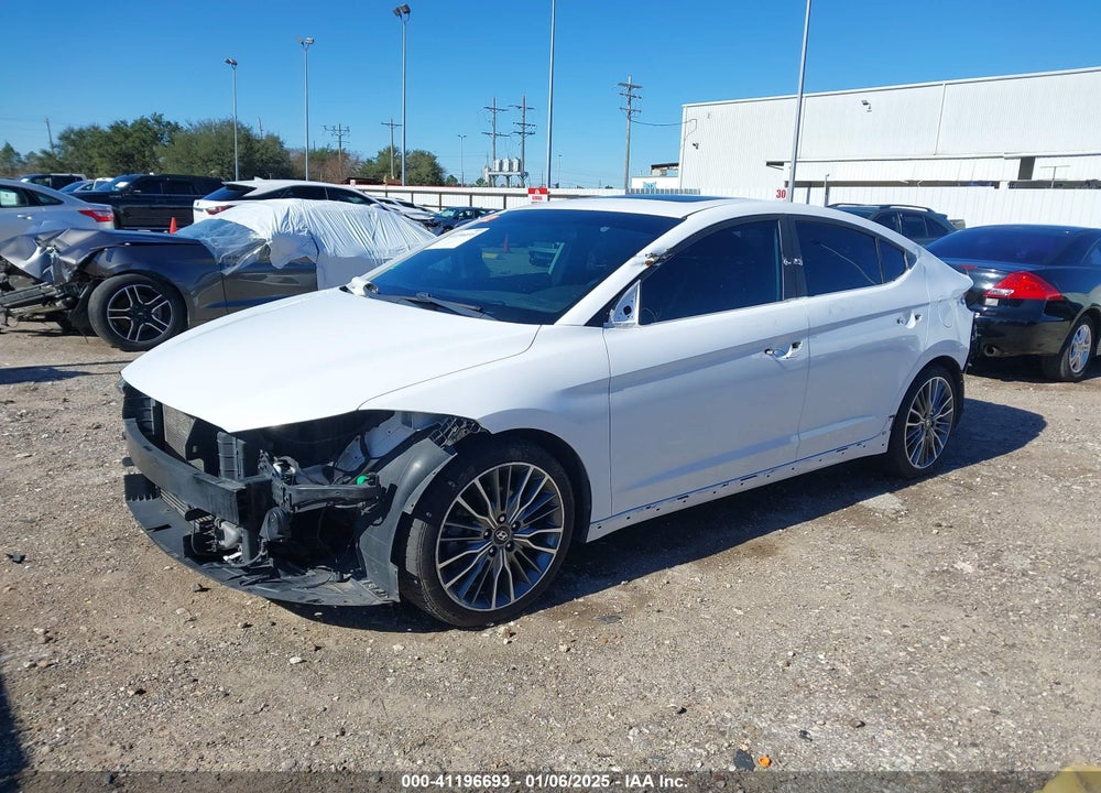 2018 HYUNDAI ELANTRA SPORT VIN: KMHD04LB1JU657109