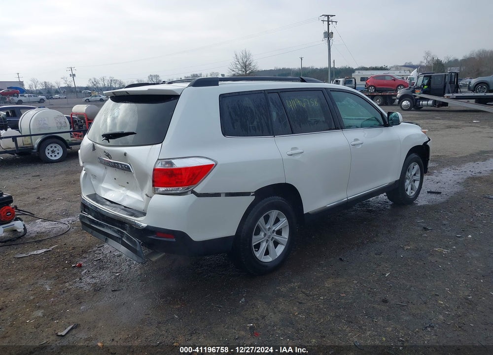 2012 TOYOTA HIGHLANDER SE VIN: 5TDBK3EHXCS169642