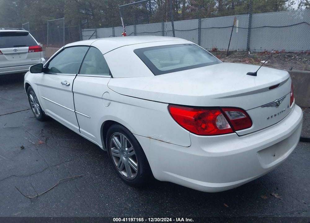 2008 CHRYSLER SEBRING LIMITED VIN: 1C3LC65M08N256502