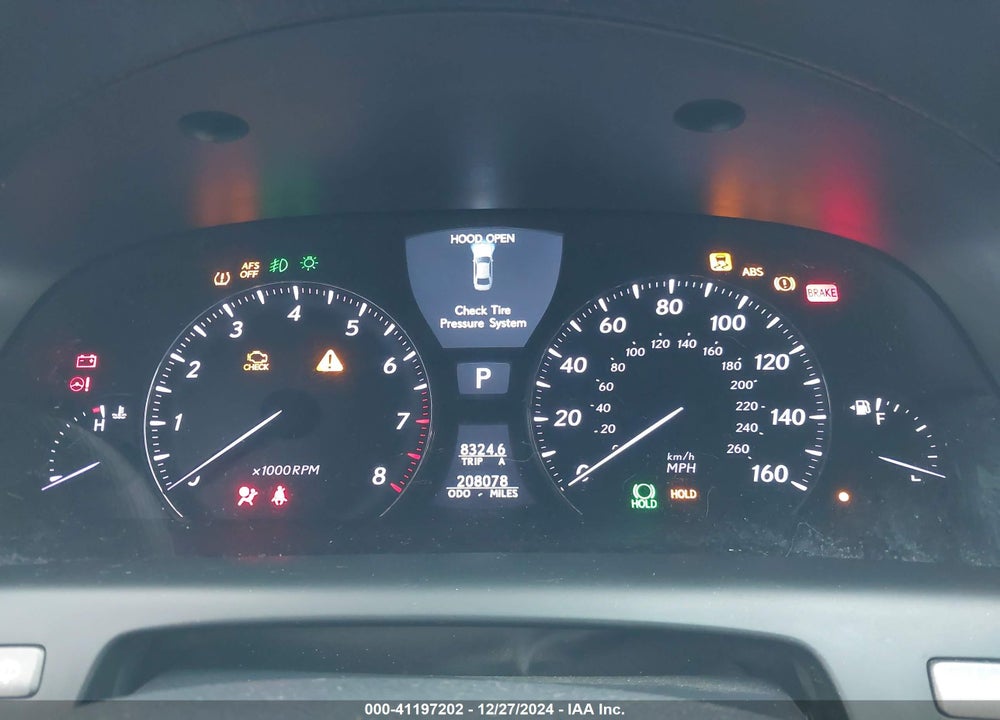 2007 LEXUS LS VIN: JTHGL46FX75001483