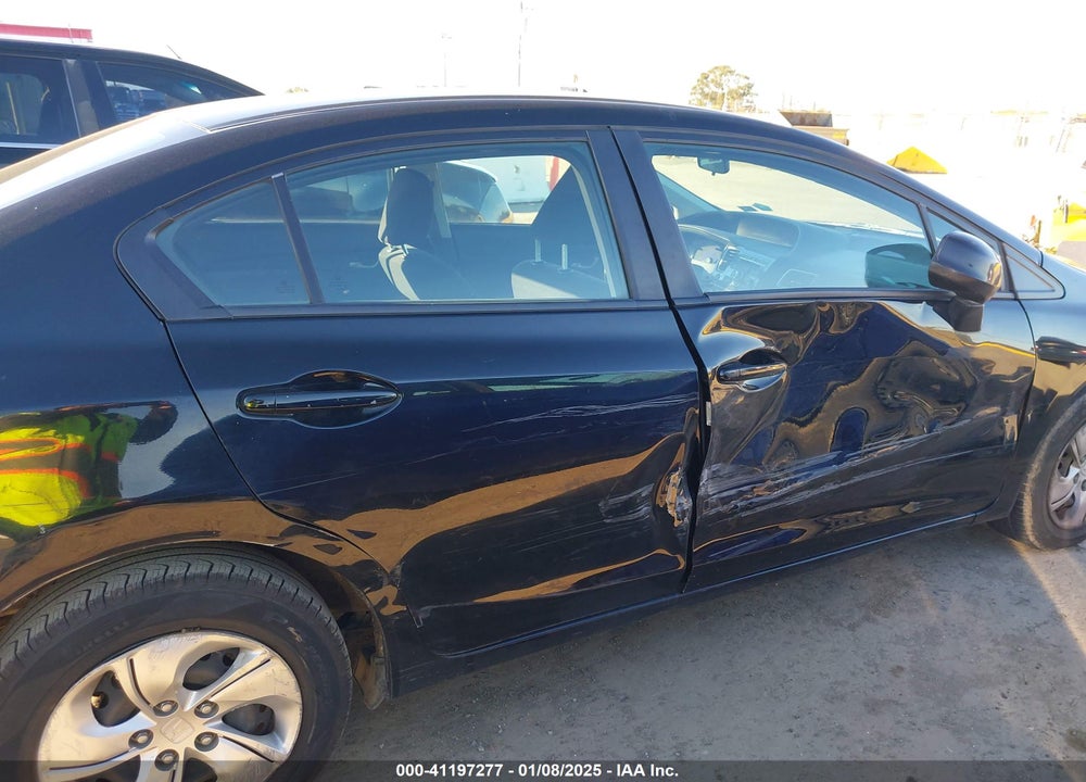 2013 HONDA CIVIC LX VIN: 19XFB2F54DE280957
