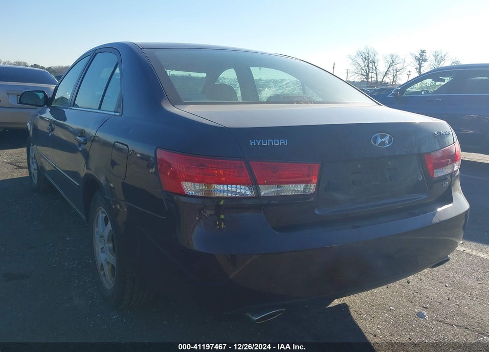 2006 HYUNDAI SONATA GLS V6/LX V6 VIN: 5NPEU46F76H109368