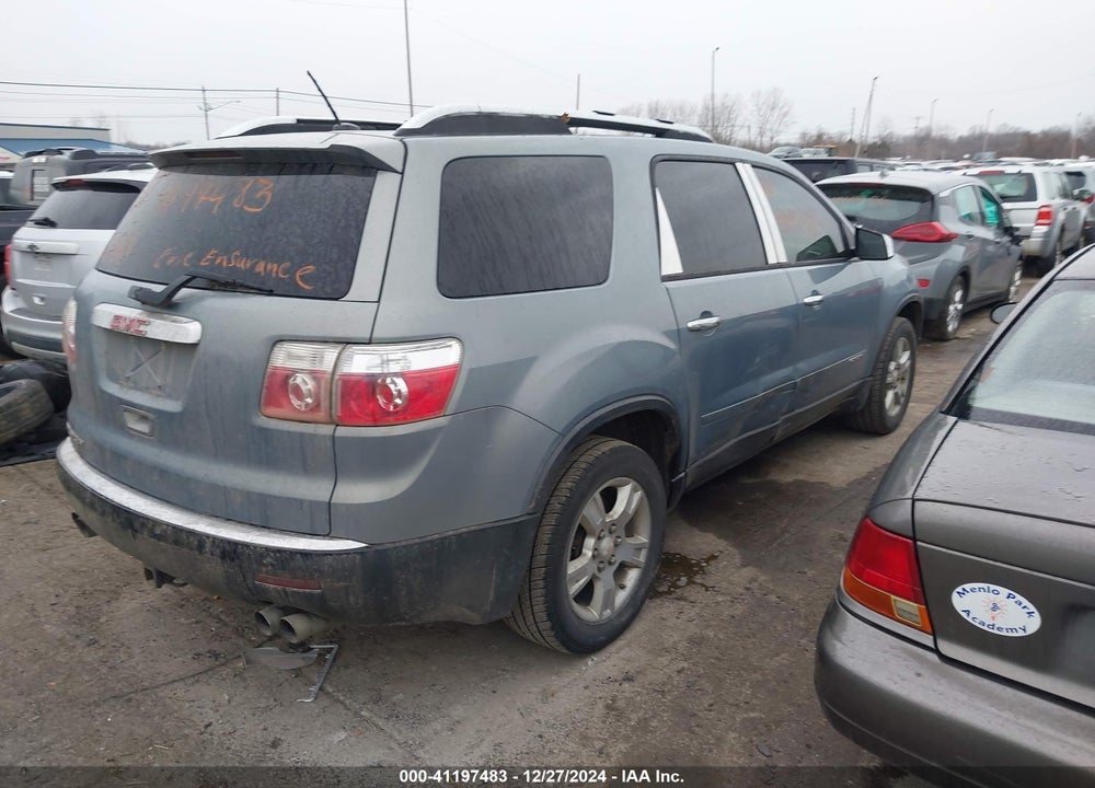 2008 GMC ACADIA SLE-1 VIN: 1GKER13778J142589
