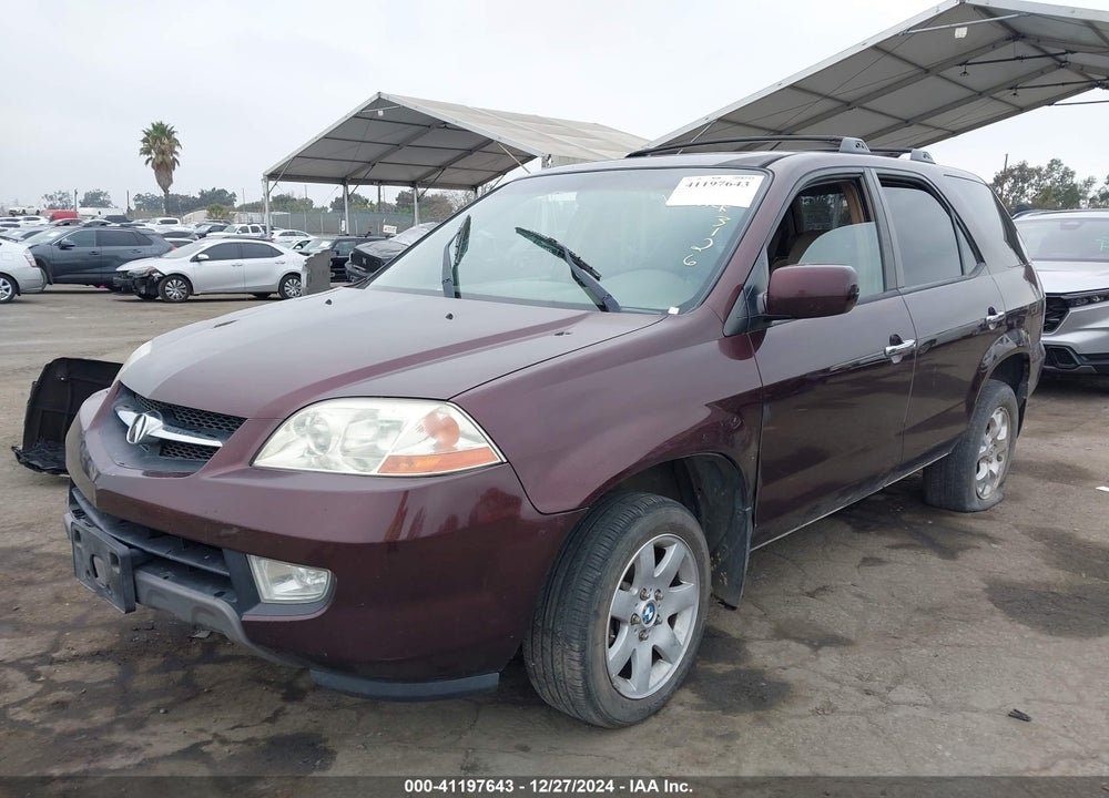 2002 ACURA MDX TOURING PKG VIN: 2HNYD18662H503126