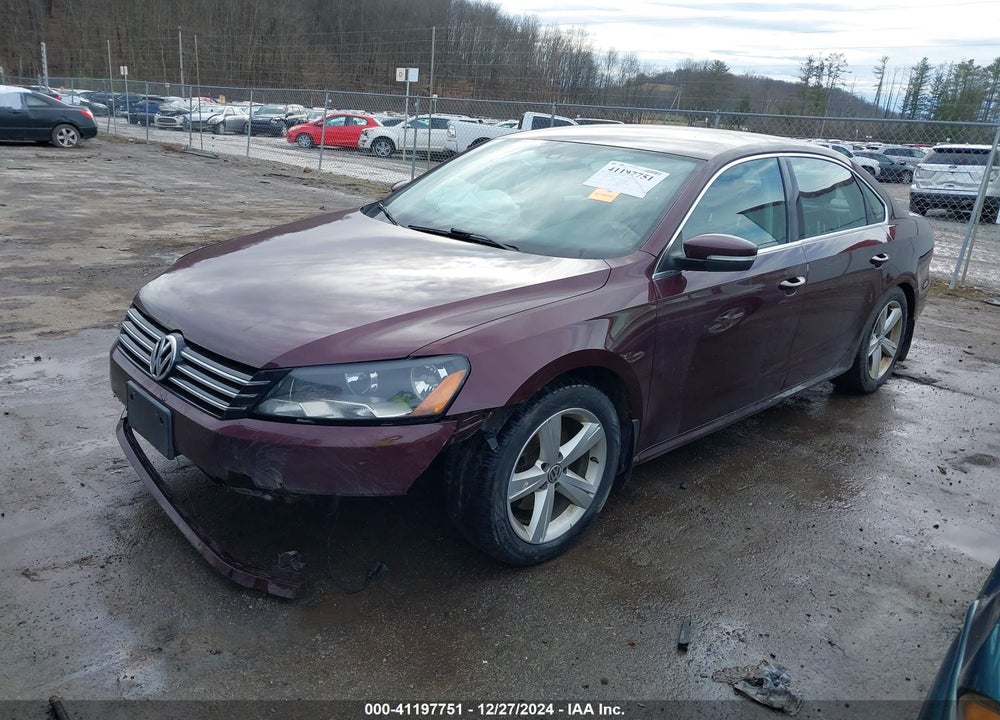 2013 VOLKSWAGEN PASSAT 2.5L SE VIN: 1VWBP7A36DC103690