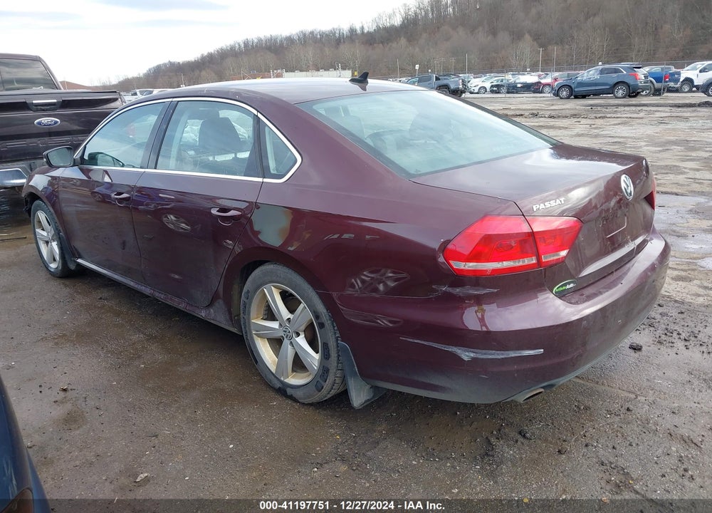 2013 VOLKSWAGEN PASSAT 2.5L SE VIN: 1VWBP7A36DC103690