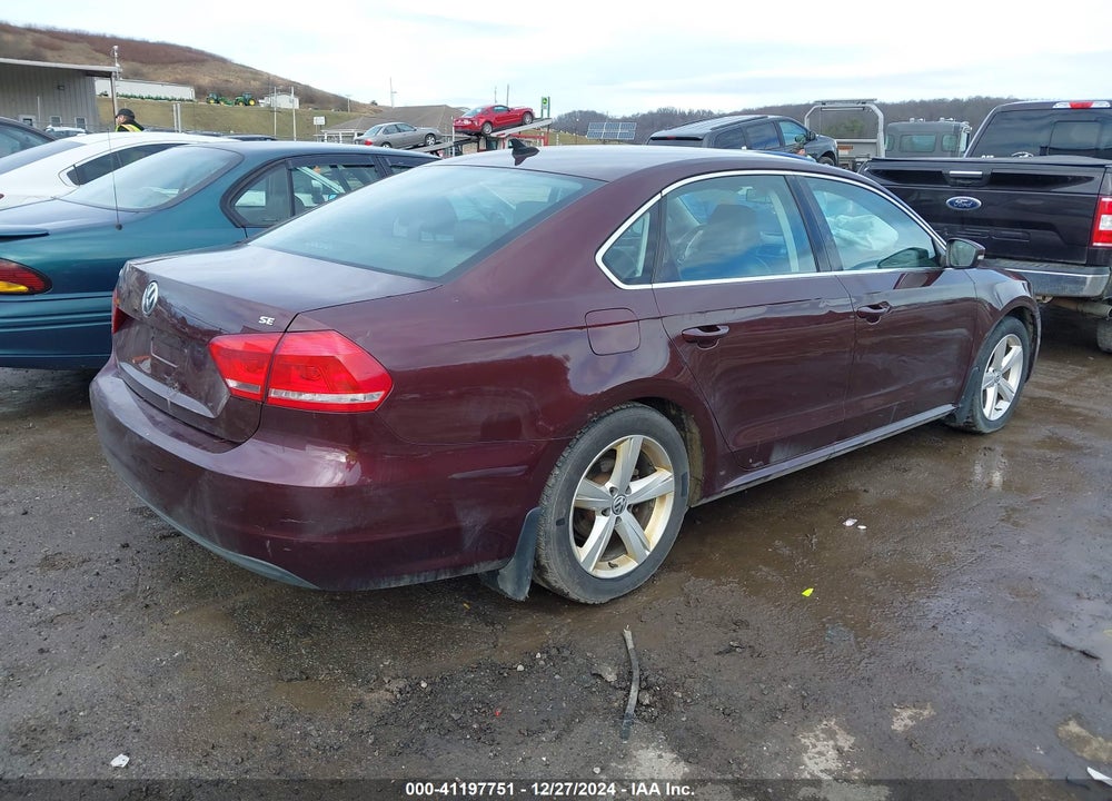 2013 VOLKSWAGEN PASSAT 2.5L SE VIN: 1VWBP7A36DC103690