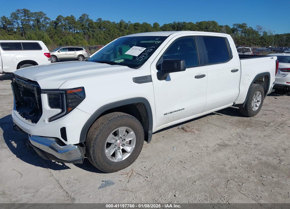 2022 GMC SIERRA 1500 4WD SHORT BOX PRO VIN: 1GTUUAED8NZ543963