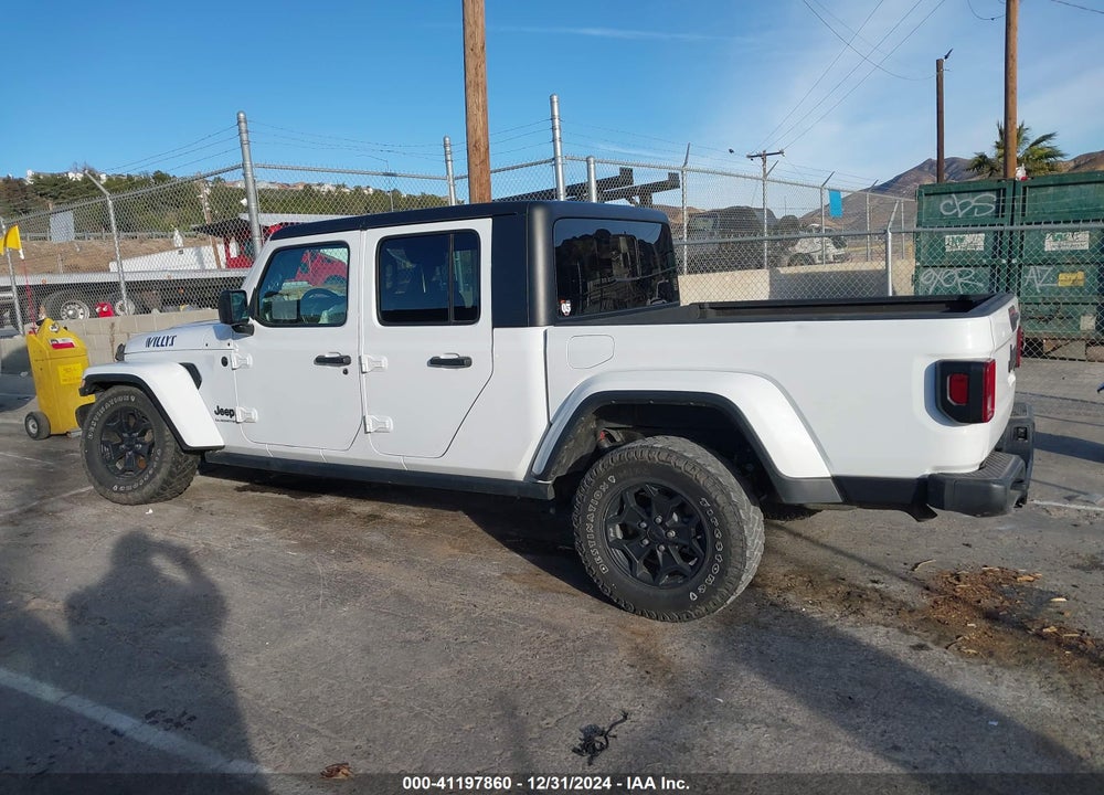 2022 JEEP GLADIATOR WILLYS 4X4 VIN: 1C6HJTAG9NL135343
