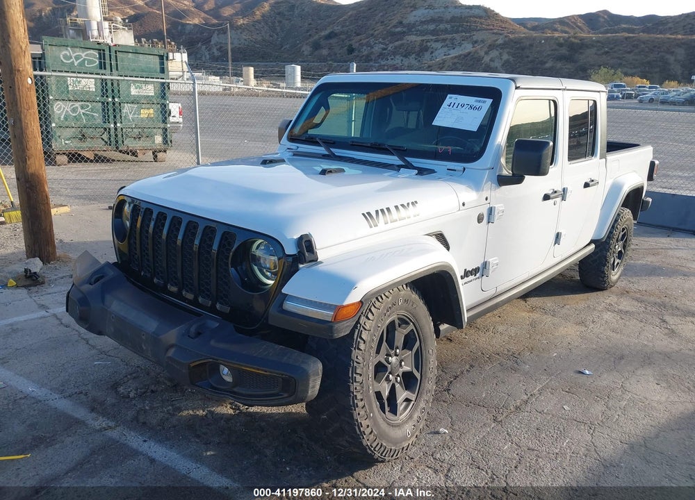 2022 JEEP GLADIATOR WILLYS 4X4 VIN: 1C6HJTAG9NL135343
