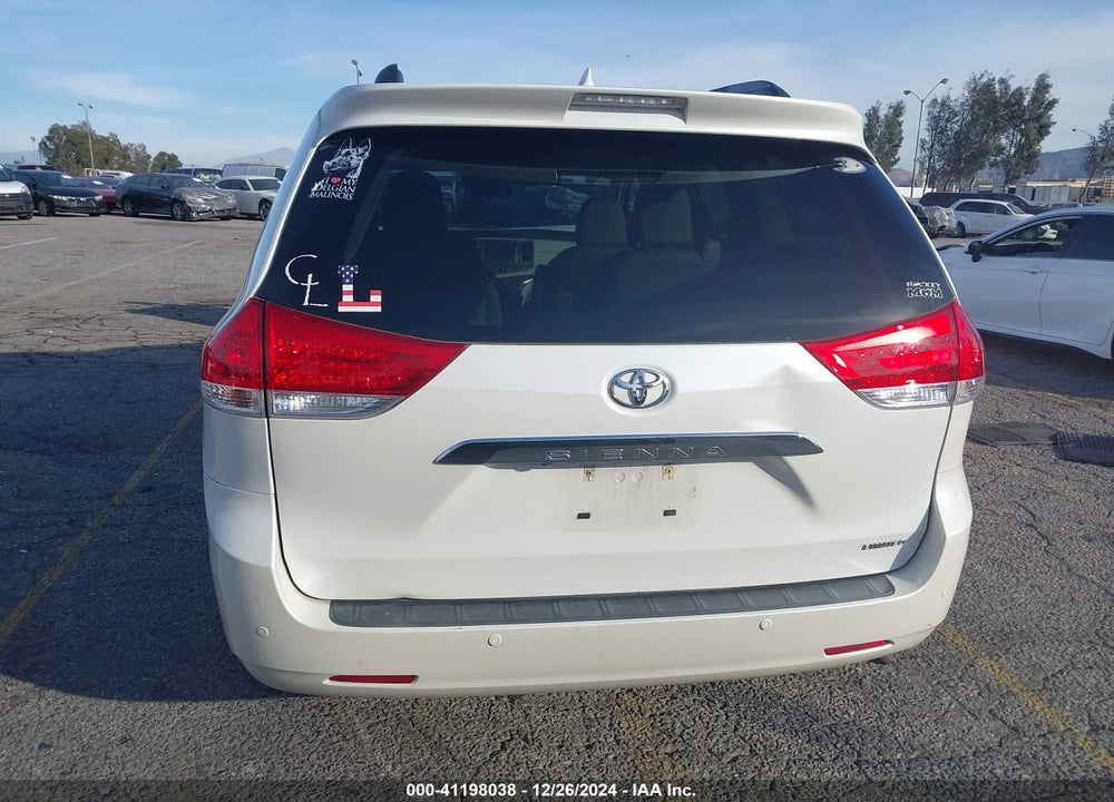 2012 TOYOTA SIENNA XLE LIMITED VIN: 5TDYK3DCXCS251208