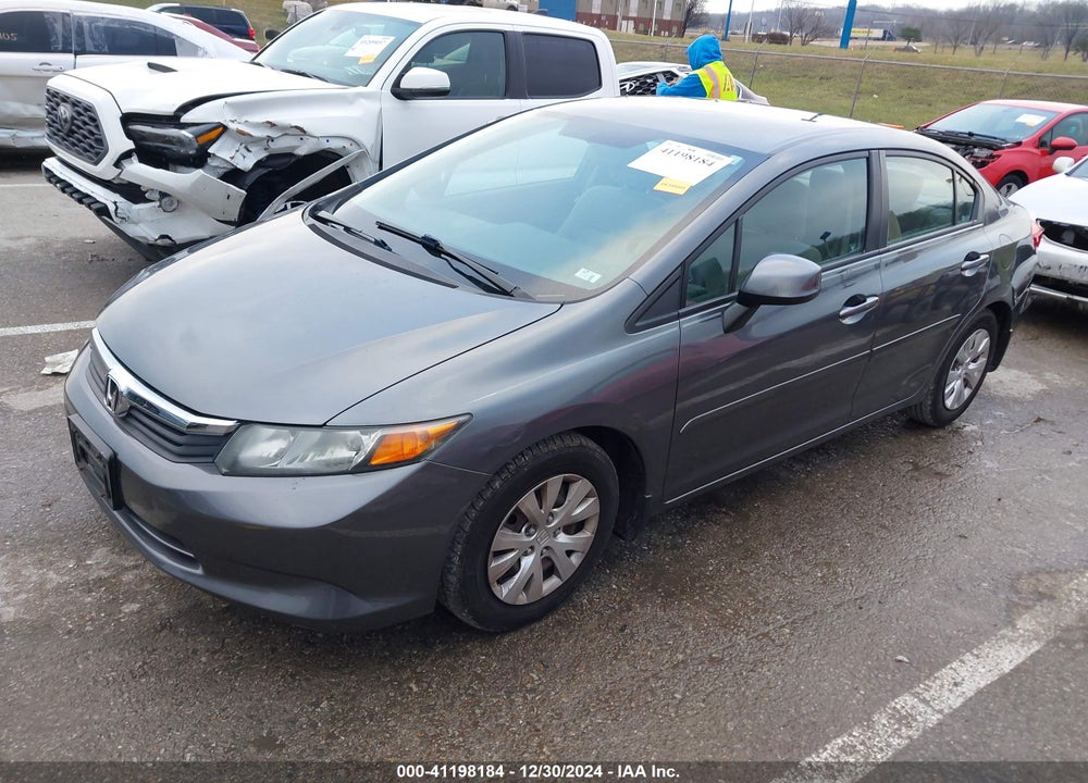 2012 HONDA CIVIC SDN LX VIN: 19XFB2F58CE091629