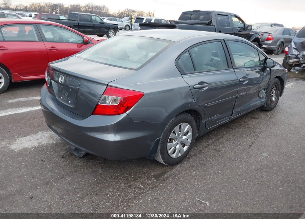 2012 HONDA CIVIC SDN LX VIN: 19XFB2F58CE091629