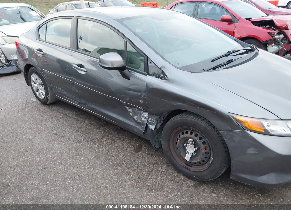 2012 HONDA CIVIC SDN LX VIN: 19XFB2F58CE091629