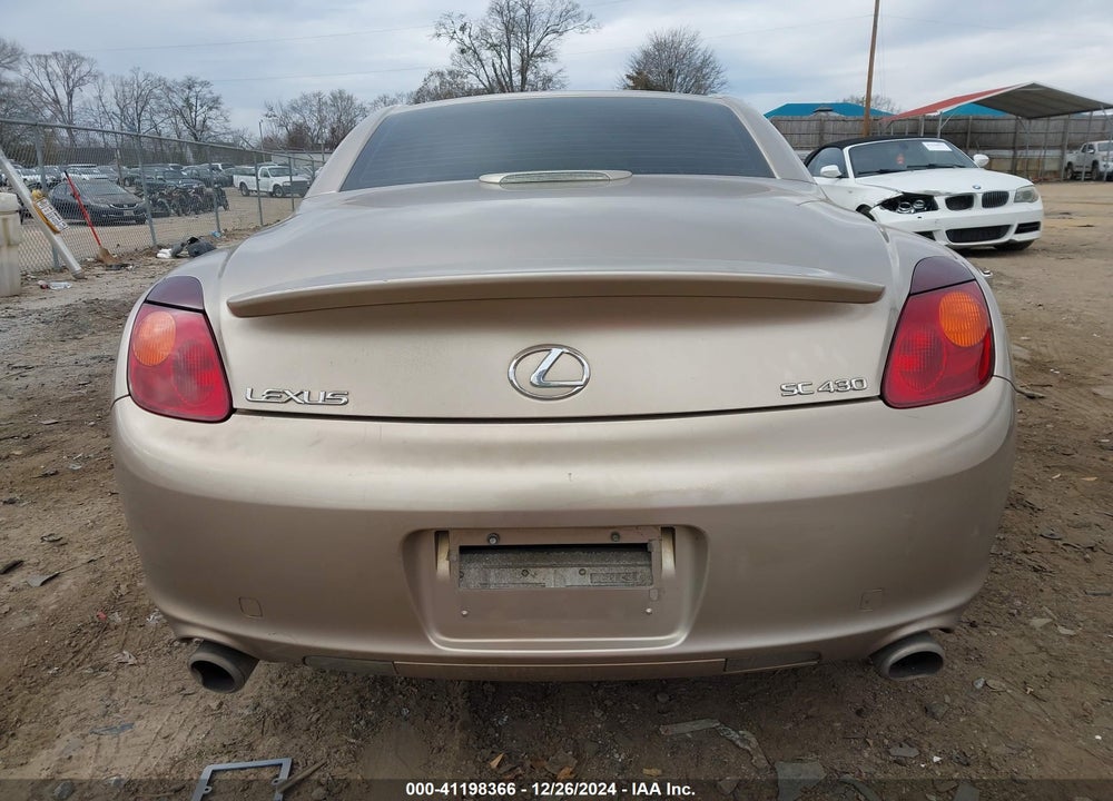 2002 LEXUS SC 430 VIN: JTHFN48Y020026242