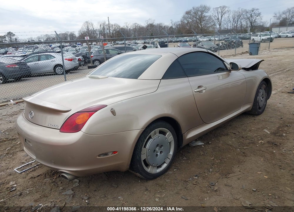 2002 LEXUS SC 430 VIN: JTHFN48Y020026242