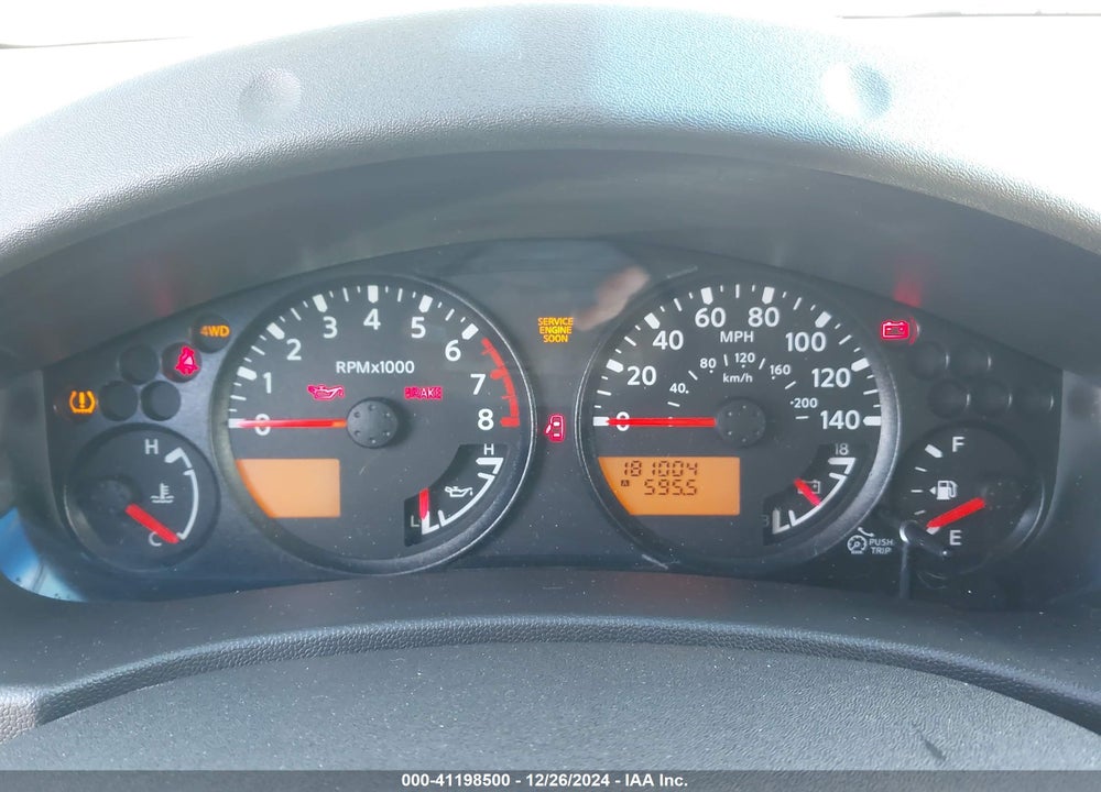 2008 NISSAN XTERRA OFF ROAD VIN: 5N1AN08W58C537208