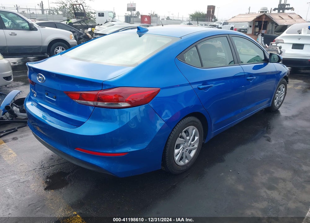 2017 HYUNDAI ELANTRA SE VIN: KMHD74LFXHU315036