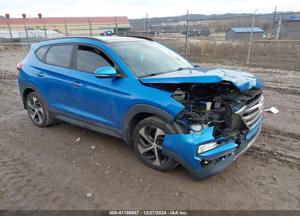 2016 HYUNDAI TUCSON LIMITED VIN: KM8J3CA28GU231692