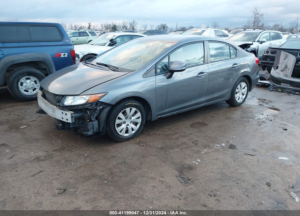 2012 HONDA CIVIC SDN VIN: 19XFB2F52CE026713
