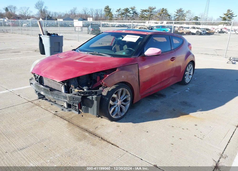 2013 HYUNDAI VELOSTER BASE W/BLACK VIN: KMHTC6AD8DU149095