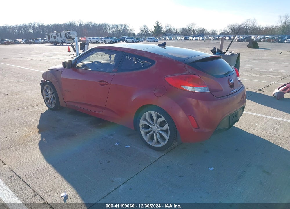2013 HYUNDAI VELOSTER BASE W/BLACK VIN: KMHTC6AD8DU149095