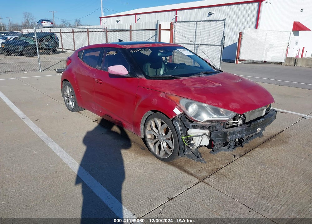 2013 HYUNDAI VELOSTER BASE W/BLACK VIN: KMHTC6AD8DU149095