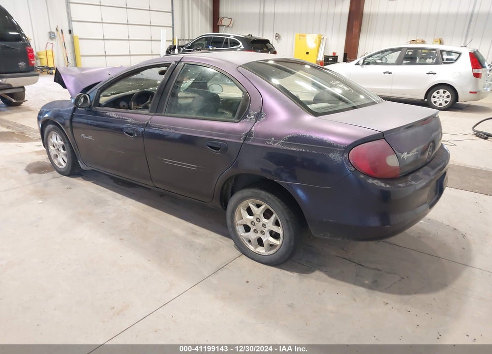 2000 PLYMOUTH NEON HIGHLINE VIN: 1P3ES46CXYD878595