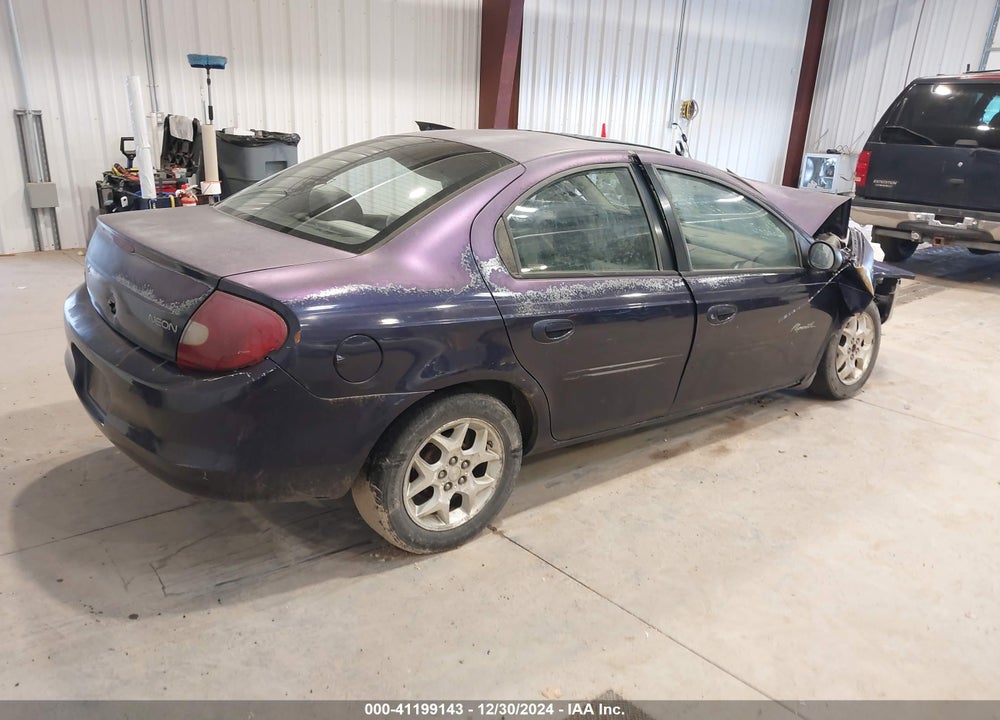 2000 PLYMOUTH NEON HIGHLINE VIN: 1P3ES46CXYD878595
