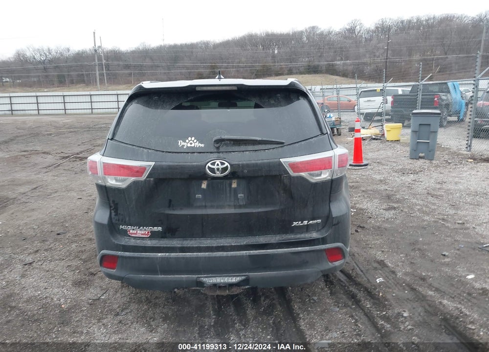 2016 TOYOTA HIGHLANDER XLE V6 VIN: 5TDJKRFH1GS338269