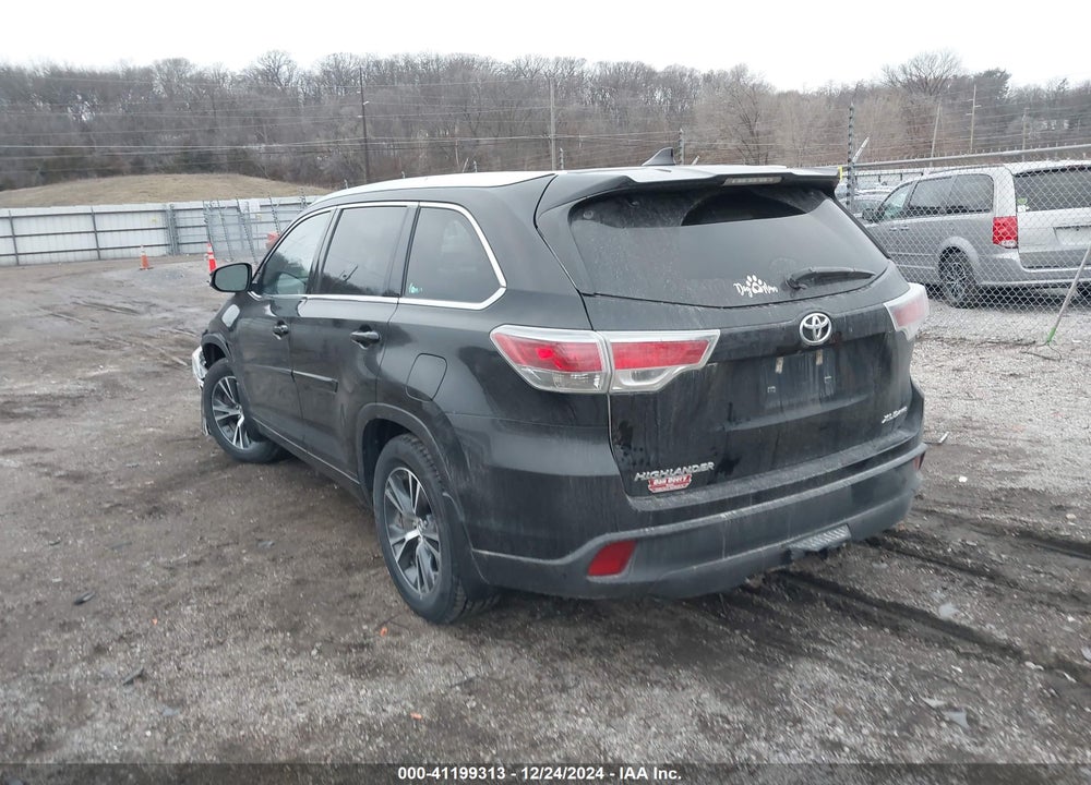 2016 TOYOTA HIGHLANDER XLE V6 VIN: 5TDJKRFH1GS338269