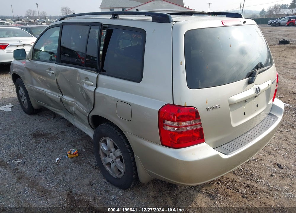 2002 TOYOTA HIGHLANDER VIN: JTEGD21A220043579