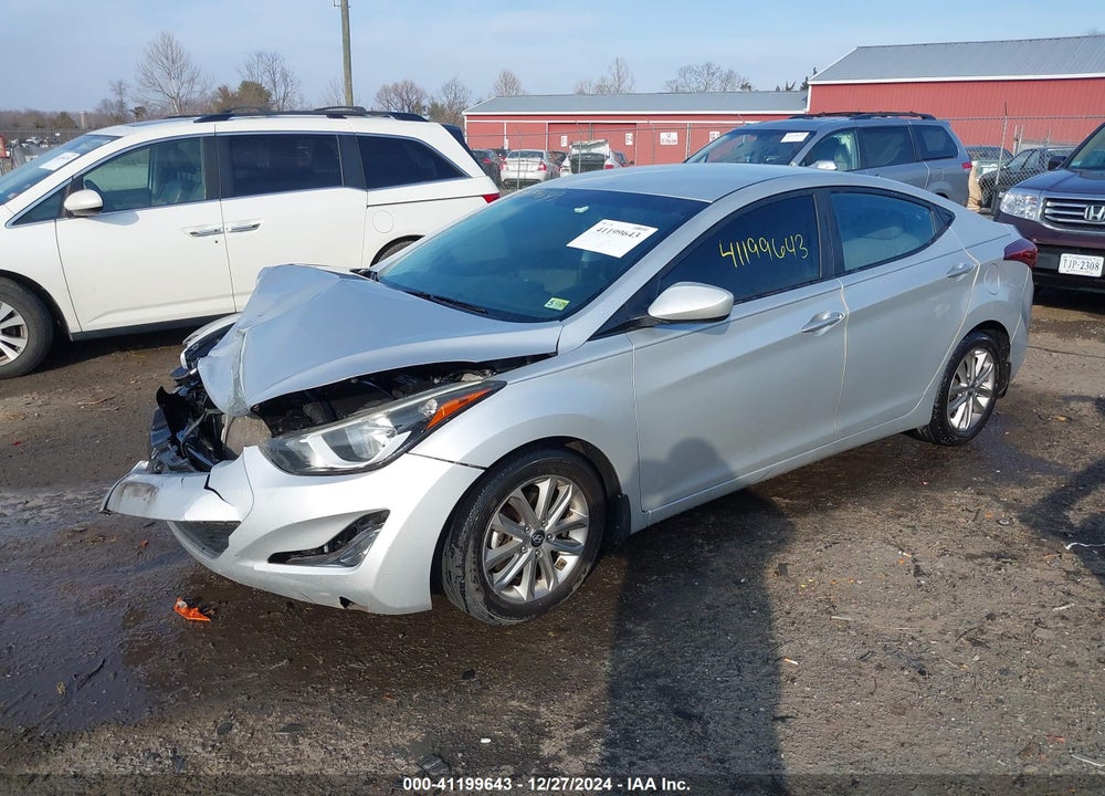 2016 HYUNDAI ELANTRA SE VIN: 5NPDH4AEXGH677792