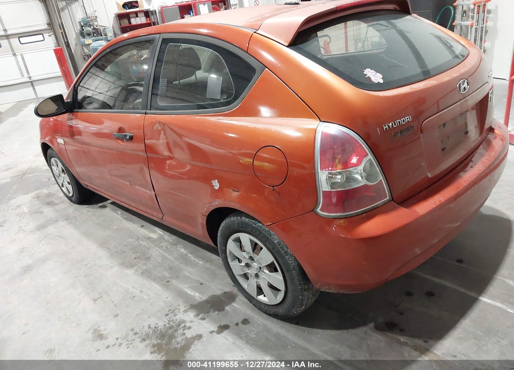 2008 HYUNDAI ACCENT GS VIN: KMHCM36C88U091734