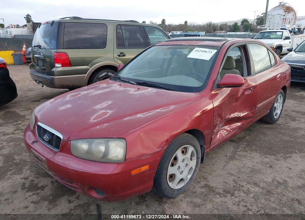 2002 HYUNDAI ELANTRA GLS VIN: KMHDN45D92U334525