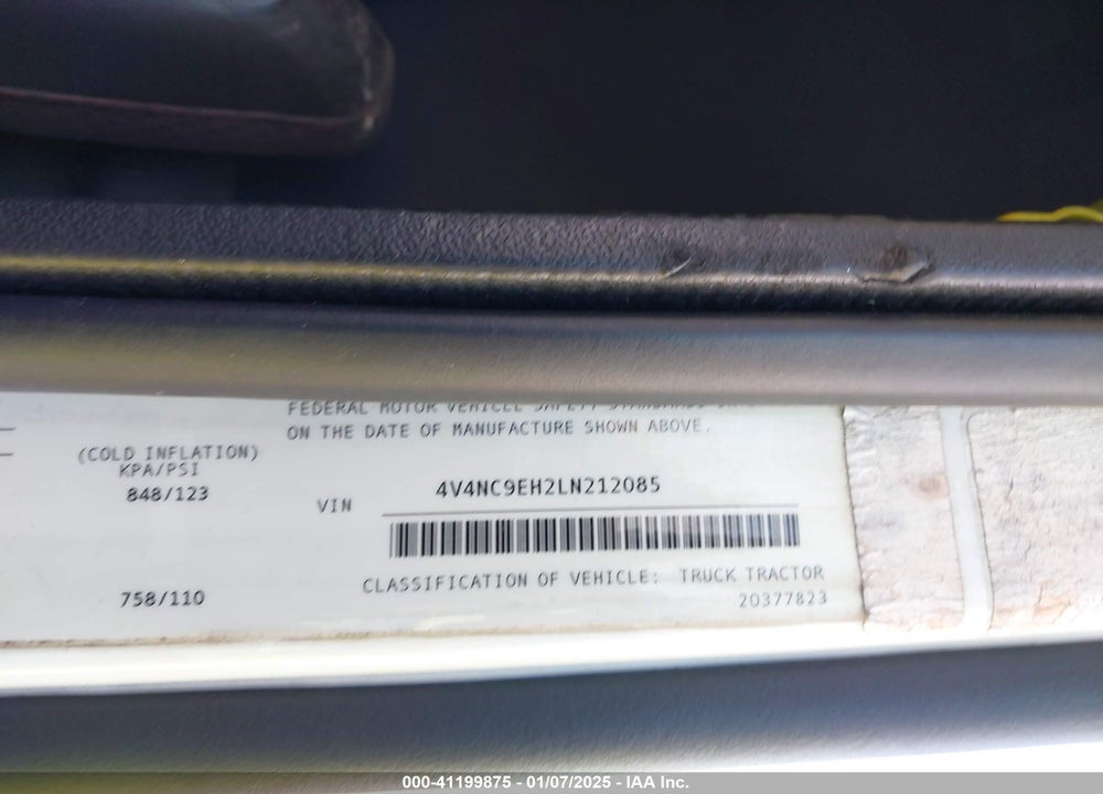 2020 VOLVO VNL VIN: 4V4NC9EH2LN212085