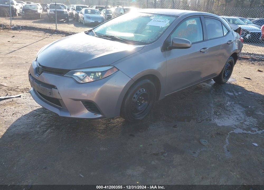 2014 TOYOTA COROLLA LE VIN: 2T1BURHE2EC127699