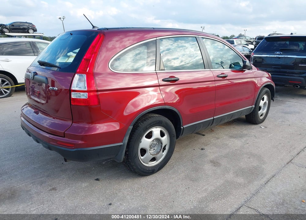 2010 HONDA CR-V LX VIN: 5J6RE4H39AL061078