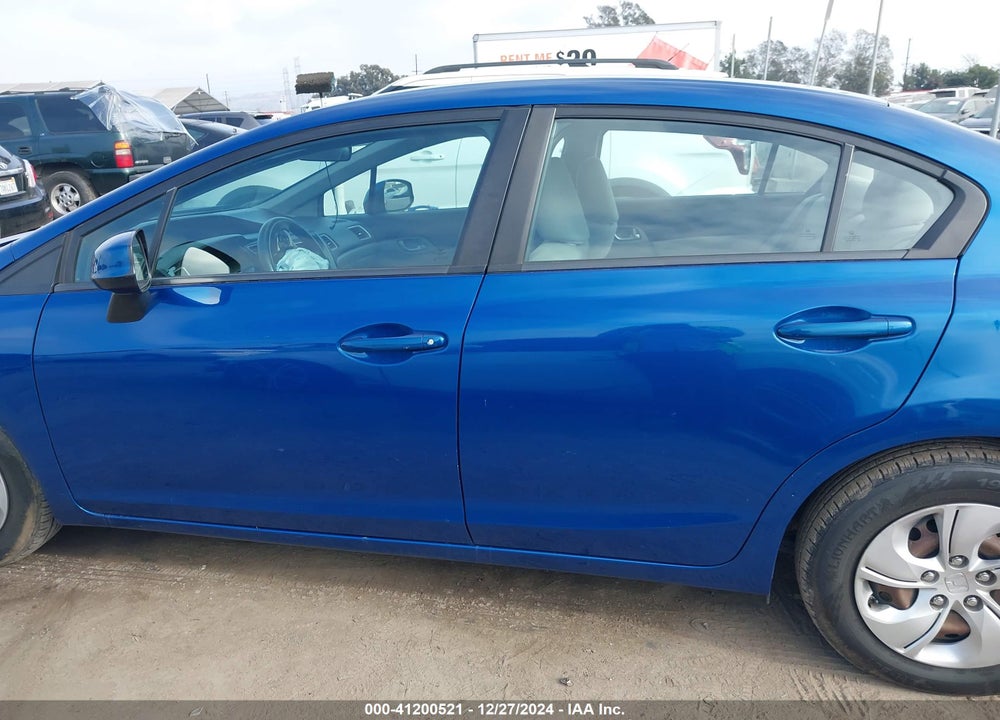 2013 HONDA CIVIC LX VIN: 19XFB2F59DE290240