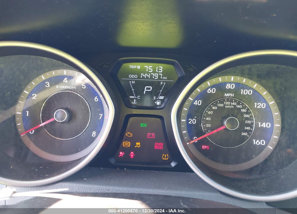 2013 HYUNDAI ELANTRA GLS VIN: KMHDH4AE3DU894971