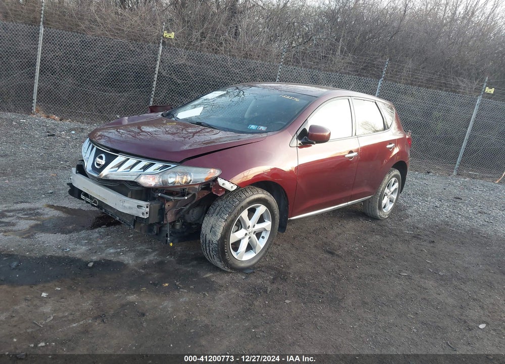 2009 NISSAN MURANO SL VIN: JN8AZ18W49W122836