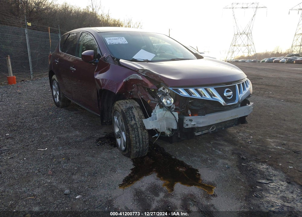 2009 NISSAN MURANO SL VIN: JN8AZ18W49W122836