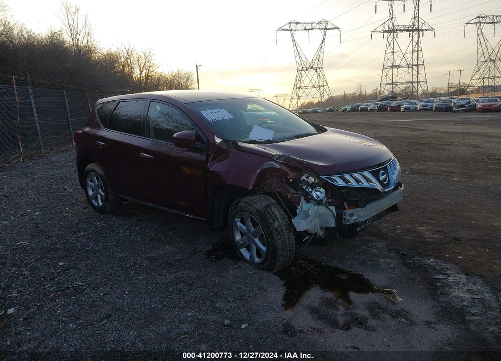 2009 NISSAN MURANO SL VIN: JN8AZ18W49W122836